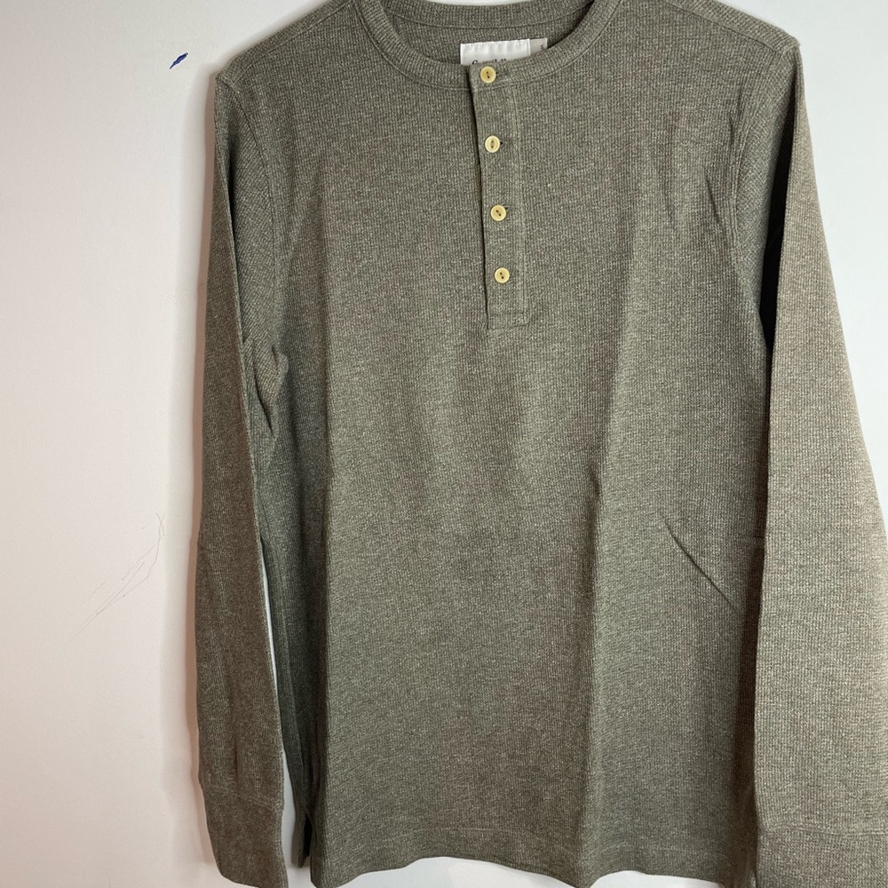 Goodfellow & Co Premium Ultra-Soft Thermal Shirt Size S Crew Neck